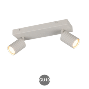 Lámpara foco SOKA 2x GU10 metal gris cálido