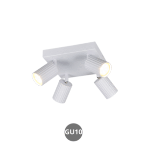 Lámpara foco SOKA 4x GU10 metal blanco