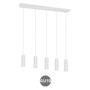 Lampara colgante SOKA 5x E27 blanco