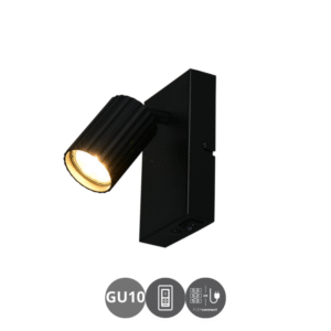 Lámpara foco SOKA GU10 metal negro