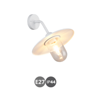 Aplique exterior BRENTA E27 blanco