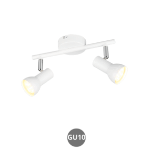 Lámpara foco CANTAR 2x GU10 metal blanco