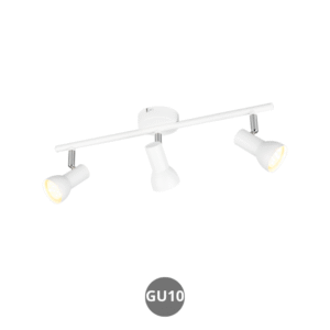 Lámpara foco CANTAR 3x GU10 metal blanco