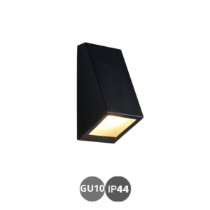 Aplique pared BRAGA GU10 negro