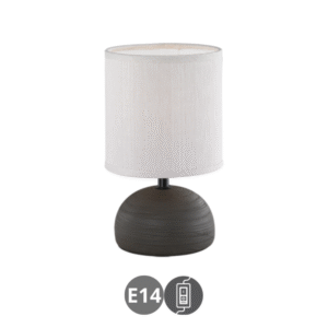 Lámpara sobremesa LUCI E14 marrón