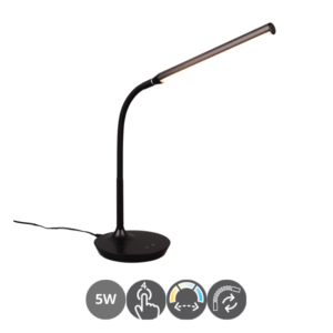 Lámpara flexo led TORO negro