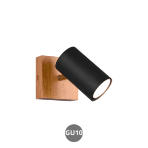 Lámpara foco MARLEY 1x GU10 metal negro