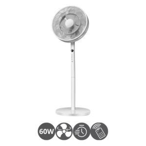 Ventilador de pie AZOR 60w blanco