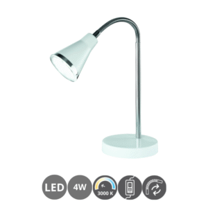 Flexo de escritorio led 4w 3000k blanco