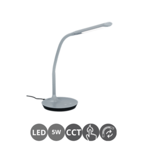 Sobremesa flexo led 5 watts 3000-4000-5000 kelvin gris