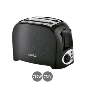 Tostador de pan 750w 7 niveles 3 funciones con apagado automático negro
