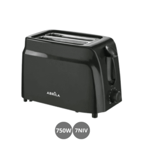 Tostador de pan 2 ranuras 750w 7 niveles con apagado automático negro