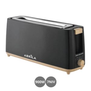 Tostador de pan 900w 7 niveles con apagado automático negro haya