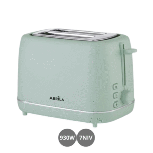 Tostador de pan 930w 7 niveles con recogemigas y apagado automático verde