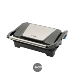 Grill parrilla 1200w apertura 180º placa antiadherente tacto frío