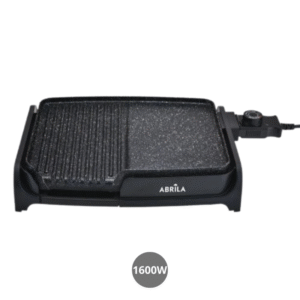 Plancha grill con recubrimiento cerámico antiadherente 1600w 47x28cm
