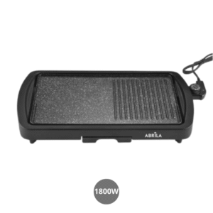 Plancha grill con recubrimiento cerámico antiadherente 1800w 58x28cm