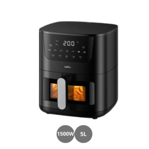 Freidora de aire 1500w 5l temporizador termostato control táctil