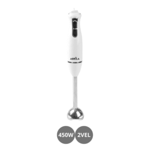 Batidora de mano 450w con cuchillas de acero inoxidable blanco inox