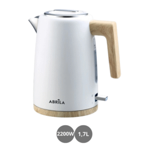 Hervidor de agua eléctrico 2200w 1,7l apagado automático blanco haya plata
