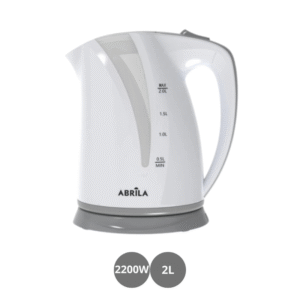 Hervidor de agua eléctrico 2200w 2l apagado automático blanco gris