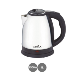 Hervidor de agua eléctrico 1500w 1l apagado automático negro plata