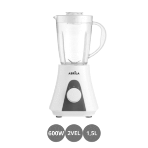 Batidora de vaso 600w 2 vel.+pulso 4 hojas inox