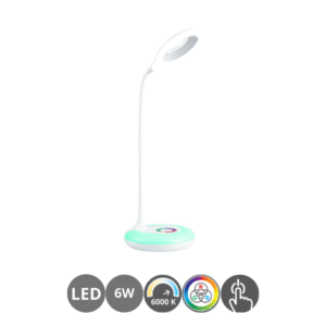Flexo led infantil 6 watts RGB blanco