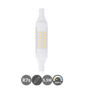 Bombilla lineal R7s 5,5w 3000k
