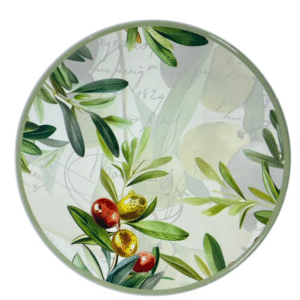 Salva mantel ACEITUNAS 20cm cerámica