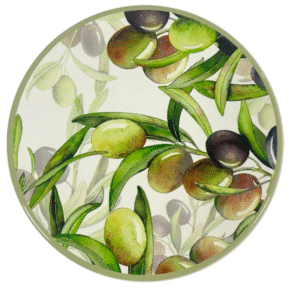Salva mantel ACEITUNAS 20cm cerámica