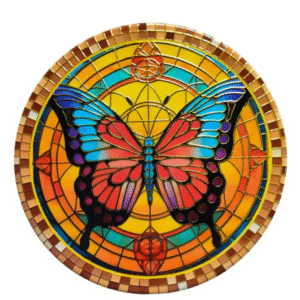 Salva mantel MARIPOSA 20cm cerámica