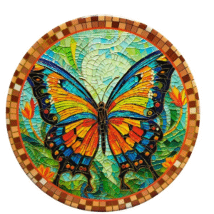 Salva mantel MARIPOSA 20cm cerámica