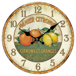 Reloj de pared CÍTRICOS 34cm