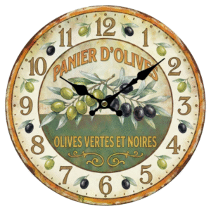 Reloj de pared ACEITUNAS 34cm