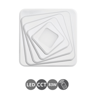 Plafón led cuadrado 145w CCT mando a distancia
