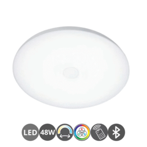 Plafón led redondo MUSICAL RGB bluetooth 48 watts